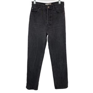 Reformation‎ Jeans Size 23 Black Denim Skinny High Rise Stretch Button Fly